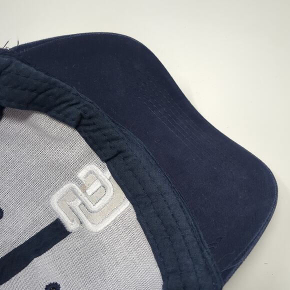 SD Strapback Baseball Cap Blue One Size Adjustable Embroidered Cotton BWM Global - Picture 8 of 10